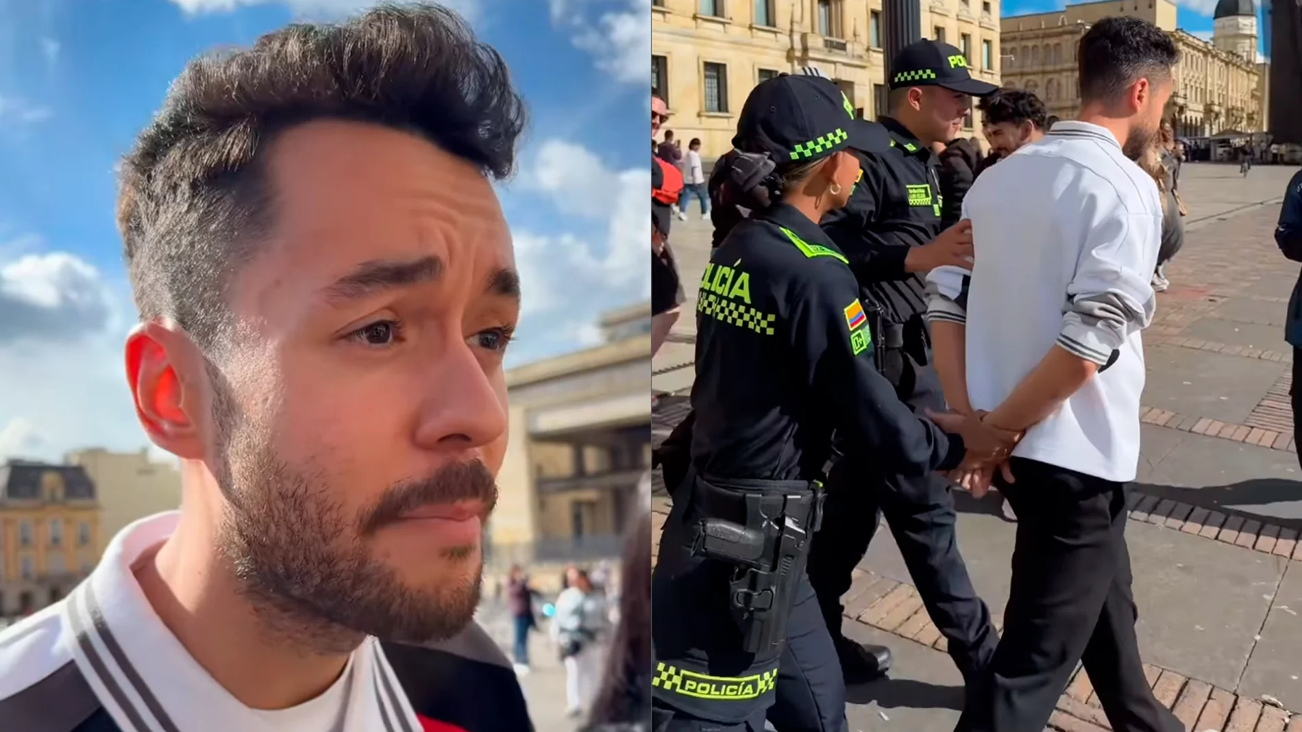 TheGrefg comparte un vídeo siendo "detenido" por la policía en Colombia