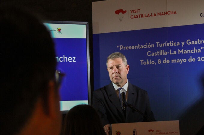 Emiliano García-Page en Tokio, en la presentación de Castilla-La Mancha como destino turístico y gastronómico