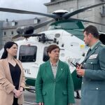 La rectora de la UCAV, María del Rosario Sáez Yuguero; Lourdes Miguel, vicerrectora de Ordenación Académica; y el teniente coronel Gustavo Dorda, jefe de la Comandancia de Ávila, durante la jornada