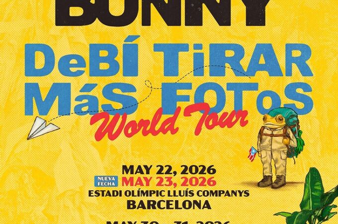 Puerto Rico.- Bad Bunny añade un segundo concierto en Barcelona y dos más en Madrid en su gira de 2026