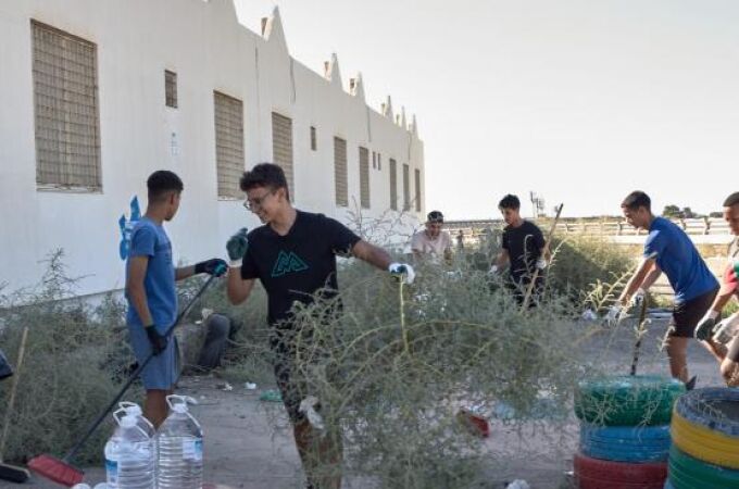 Voluntarios de la Fundación ‘la Caixa’