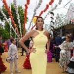 Paz Padilla en la fiesta de "El Turronero" en la Feria de Abril de Sevilla
