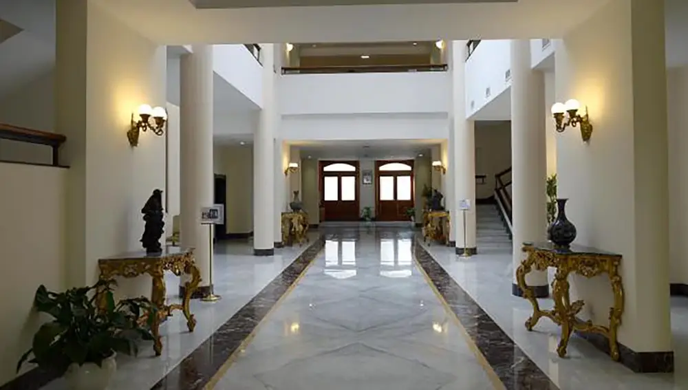 Interior de Santa Marta, residencia del Papa.