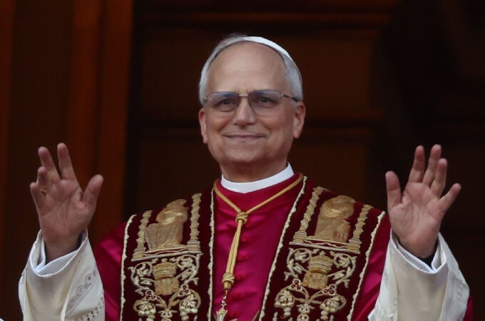 El Papa León XIV tras su elección como Sumo Pontífice