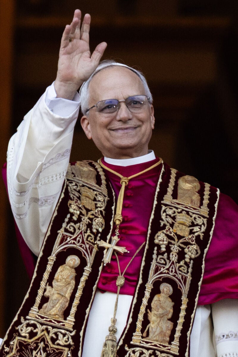 El Papa León XIV tras su elección como Sumo Pontífice