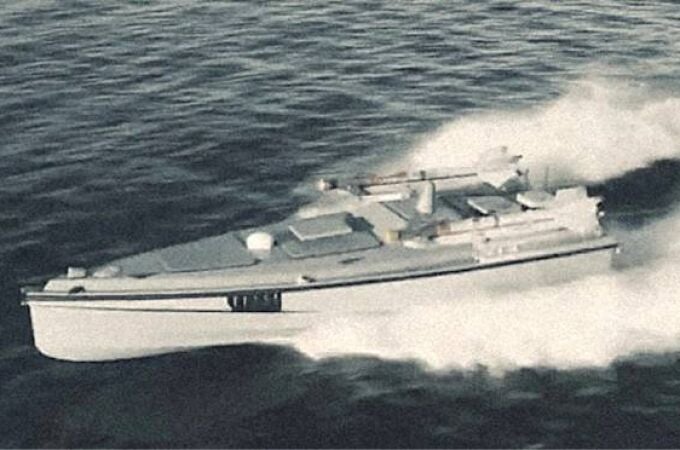 Primera imagen del dron naval Magura-7 que ha derribado cazas de combate por primera vez en la historia.