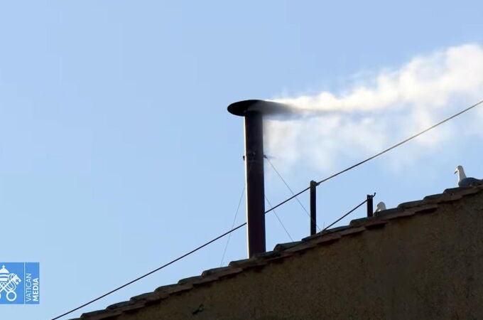 White smoke signals conclave has elected new pope