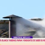 Así ha sido la reacción de Sonsoles Ónega ante la fumata blanca: "Habemus Papam"