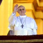 El Papa Francisco tras su elección en 2013