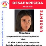 Buscan a Almudena, una niña de 13 años desaparecida en El Carpio de Tajo (Toledo)