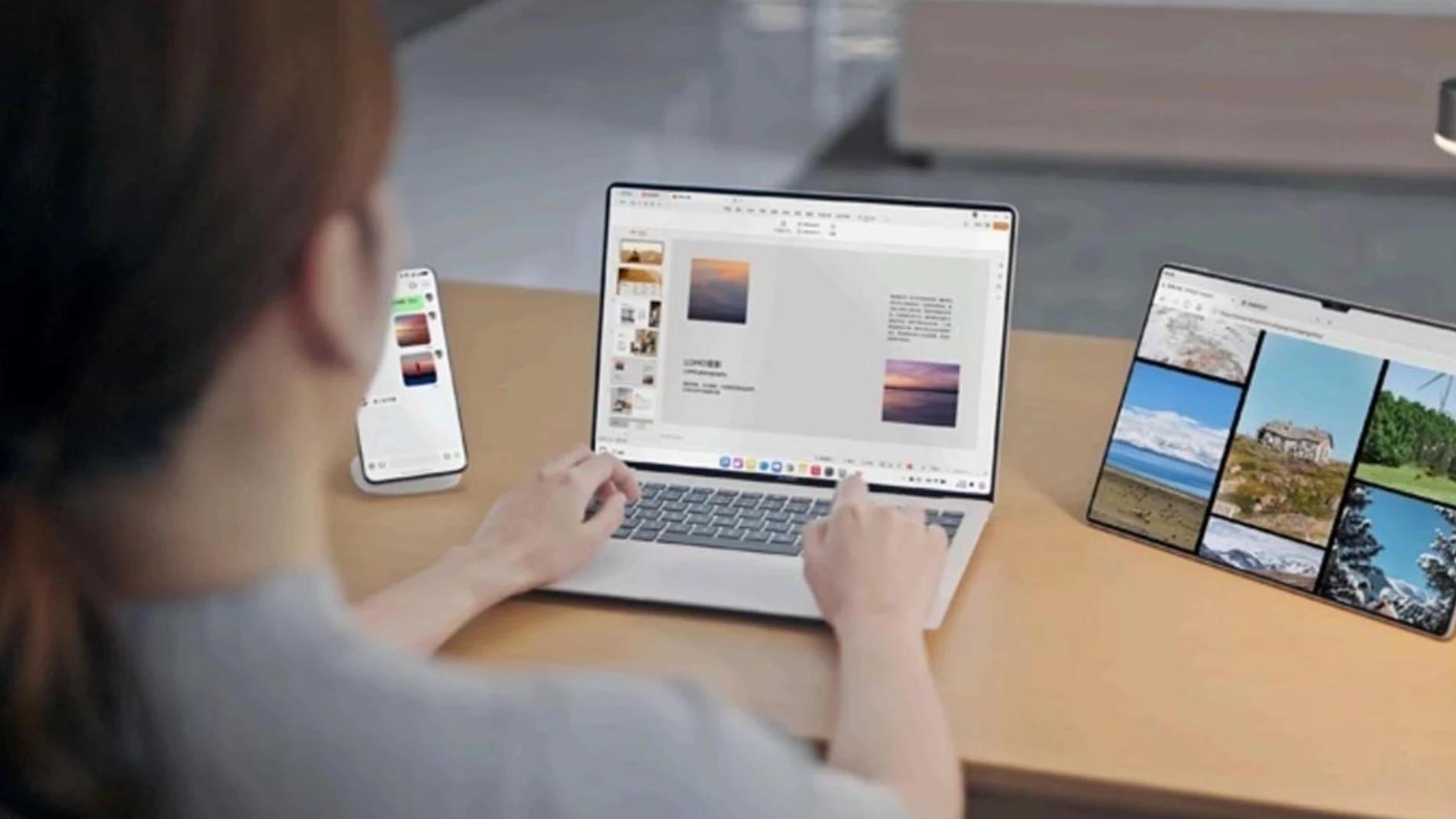 HarmonyOS PC se integra a la perfección con otros dispositivos de la marca como móviles o tablets