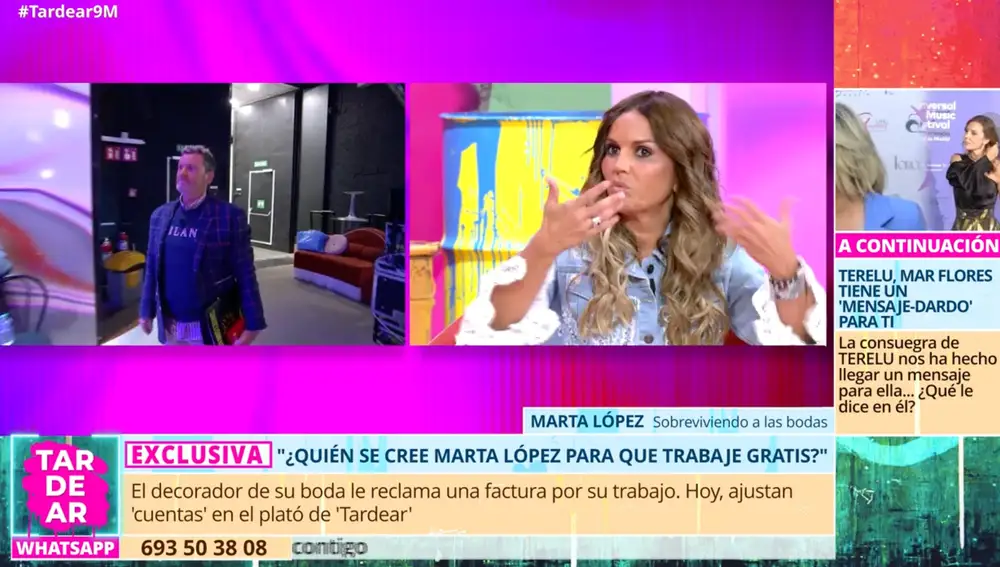 Captura de Marta López en 'TardeAR'