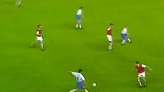 El momento en que Nayim golpeó el balón y dio la Recopa al Real Zaragoza