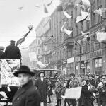 Manifestación contra el nazismo en Berlín durante la República de Weimar