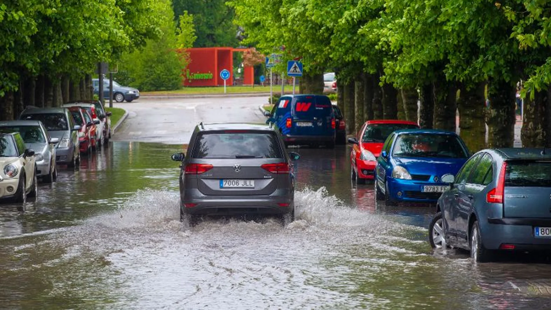 Fuertes lluvias en la provincia de Burgos