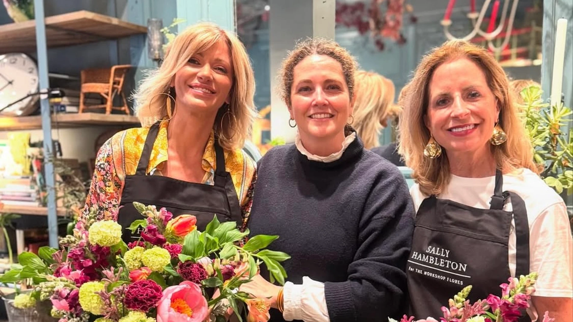 Susanna Griso con look floral.