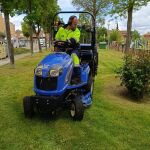 Trabajos de desbroce en los parques de Salamanca