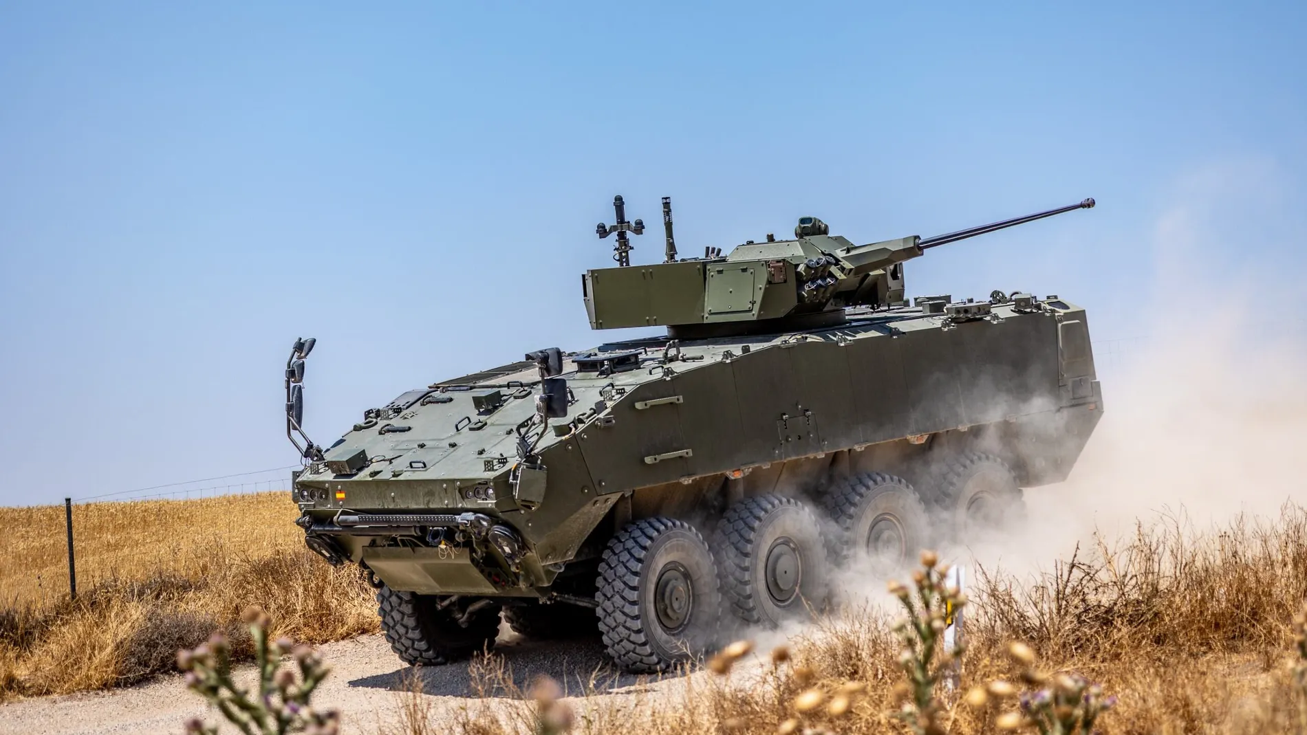 En la feria se mostrarán muchas tecnologías y sistemas de armas para el blindado 8x8 «Dragón» del Ejército de Tierra