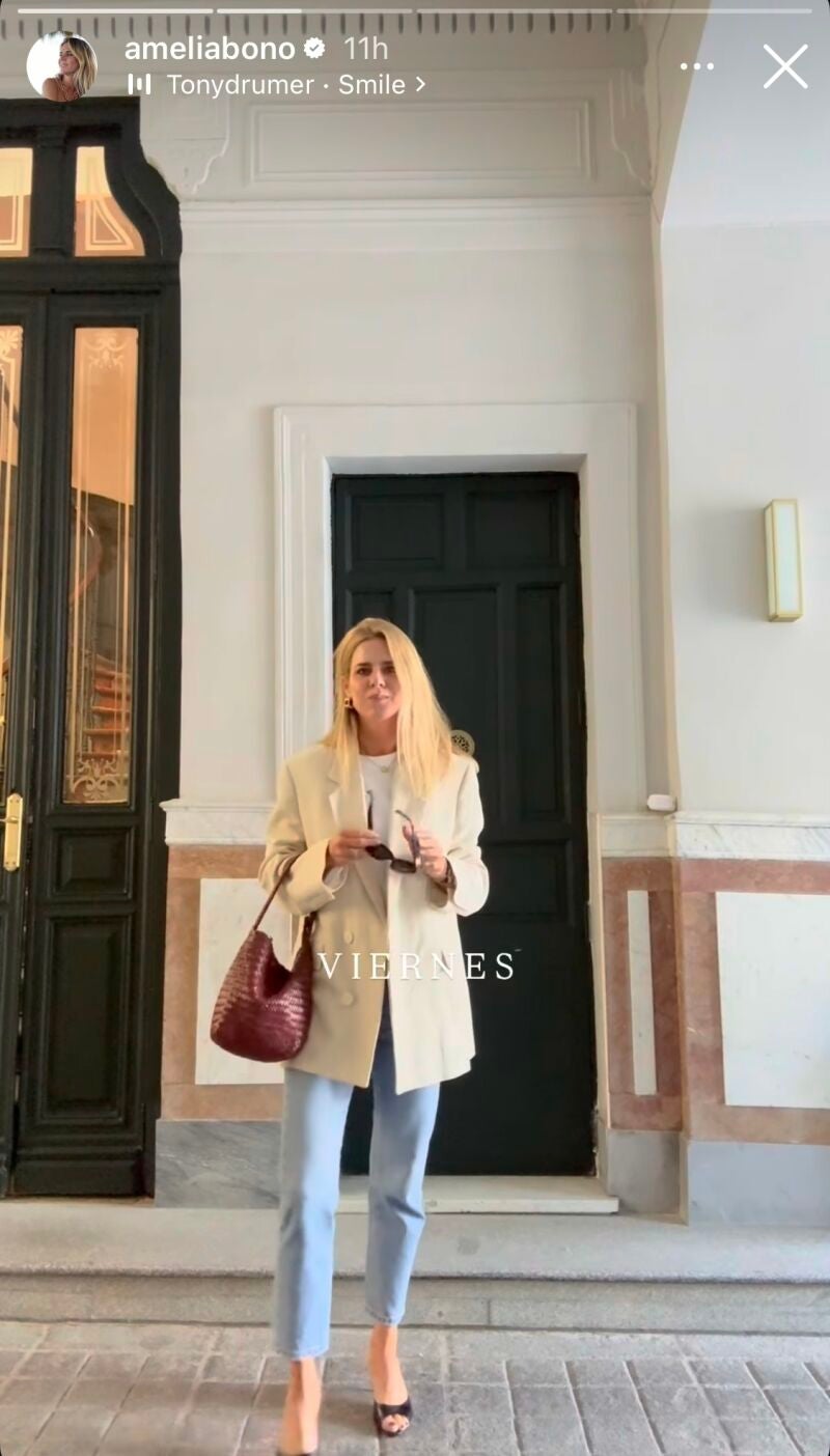 El look de Amelia Bono.