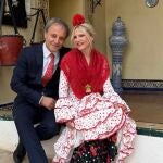 Eugenia Martínez de Irujo en la Feria de Abril.