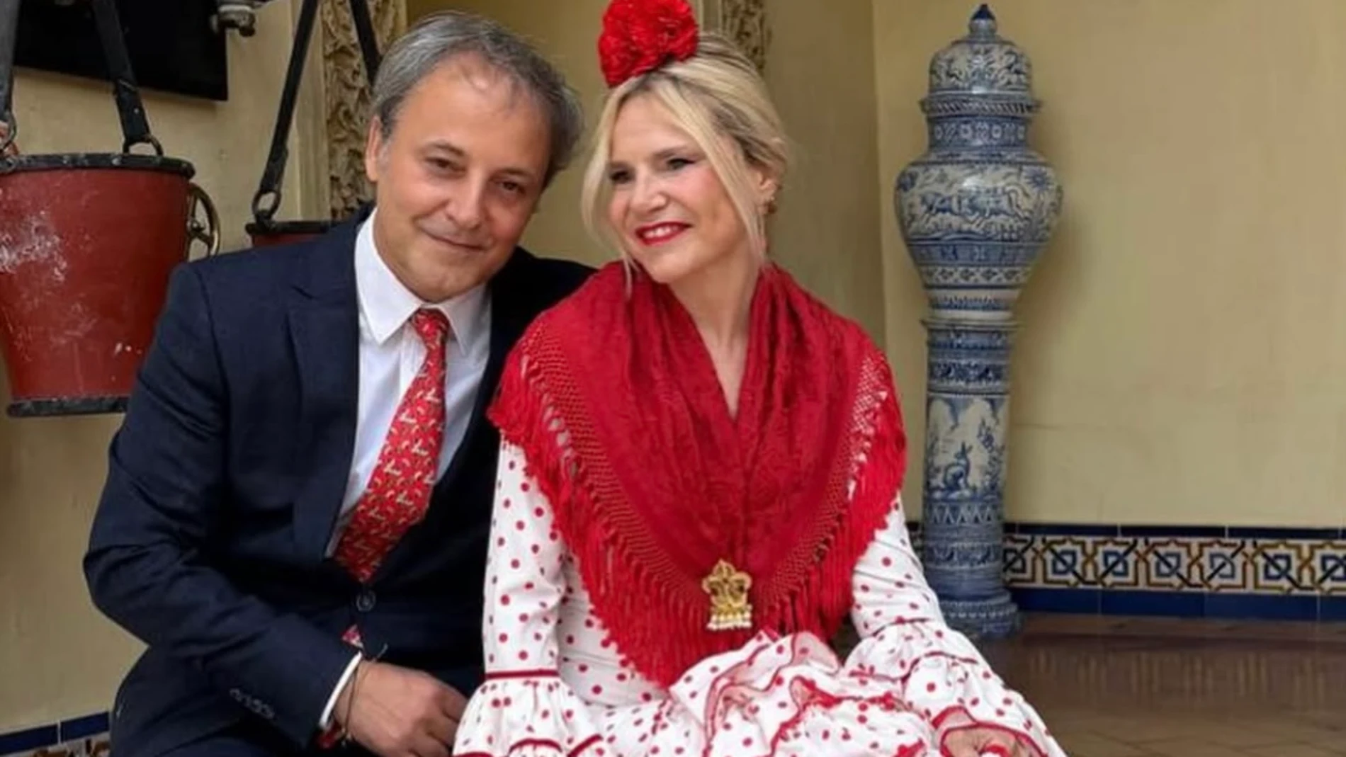 Eugenia Martínez de Irujo en la Feria de Abril.