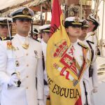La Princesa Leonor, abanderada en una jura de bandera en Colombia