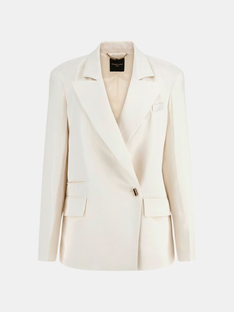 Blazer de mezcla de lino.