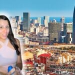 Imagen de archivo de Barcelona con una influencer