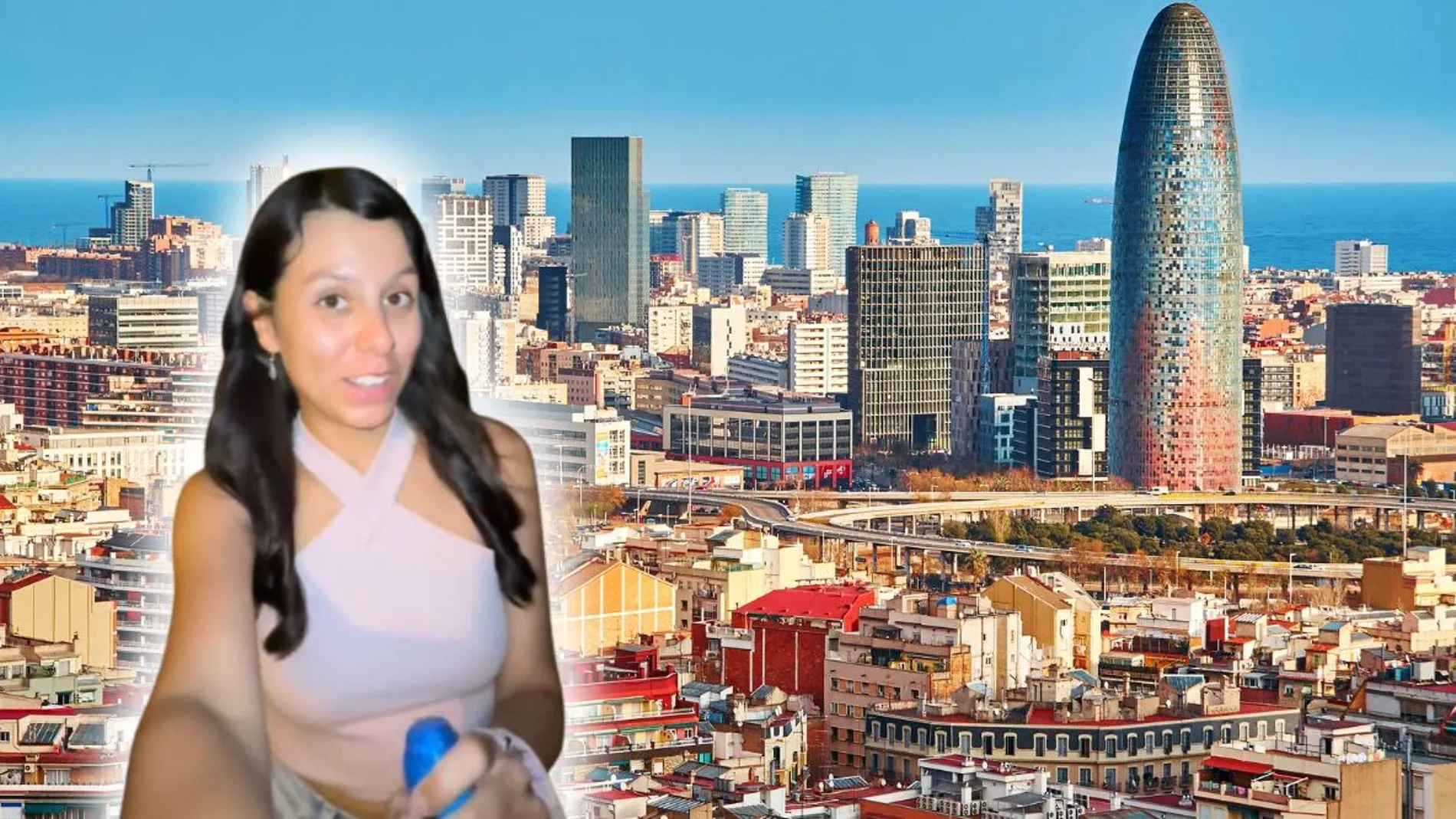 Imagen de archivo de Barcelona con una influencer
