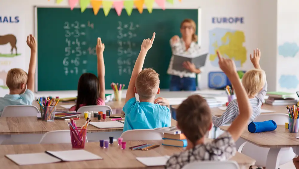 Niños en una clase