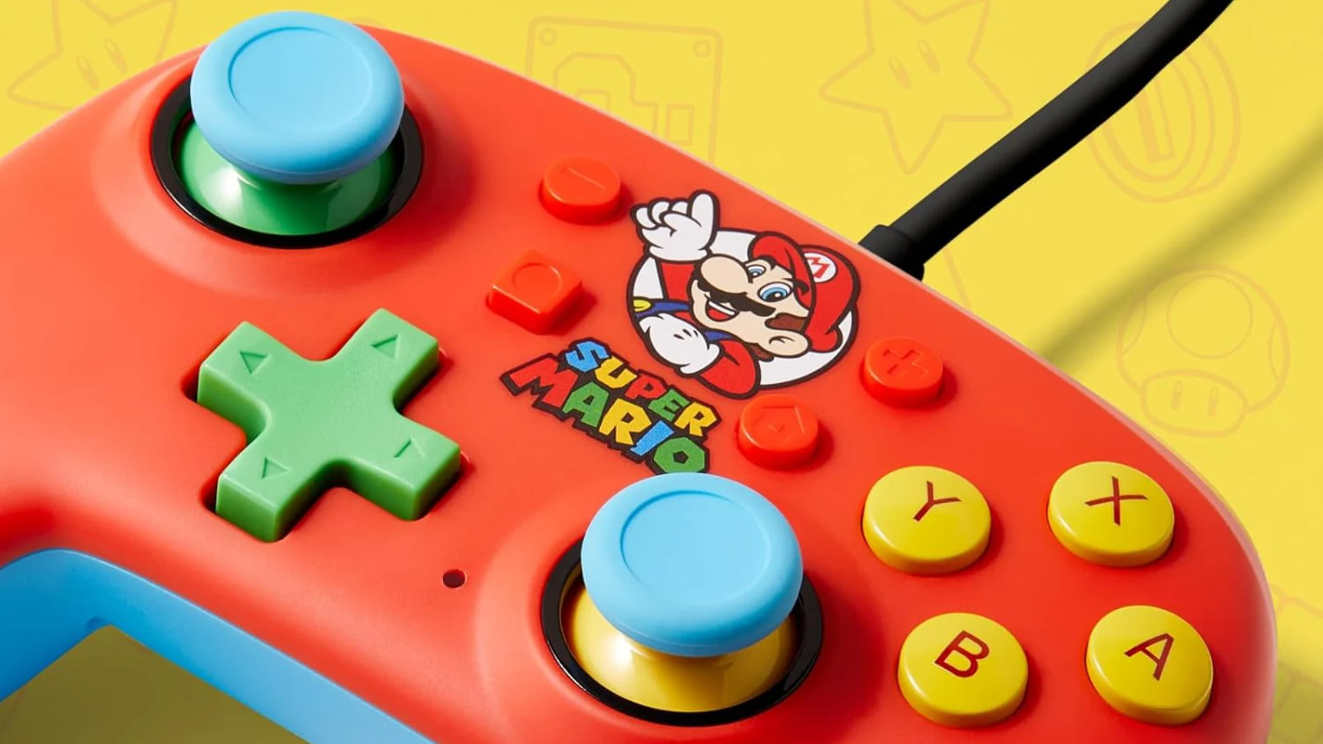 El mando PowerA Nano - Mario Medley ha sido diseñado para manos de todos los tamaños