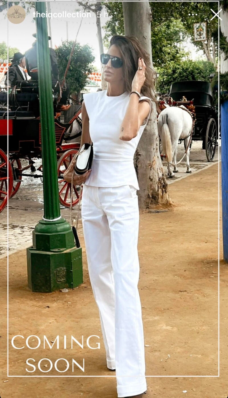 Inés Domecq en la Feria de Abril.