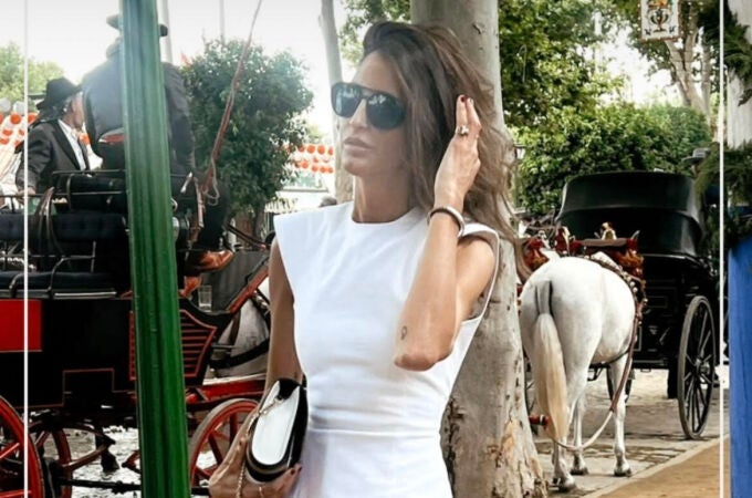 Inés Domecq en la Feria de Abril.