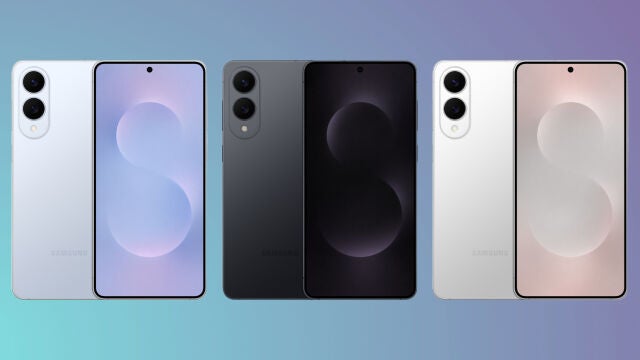 El Samsung Galaxy S25 Edge en sus tres colores diferentes