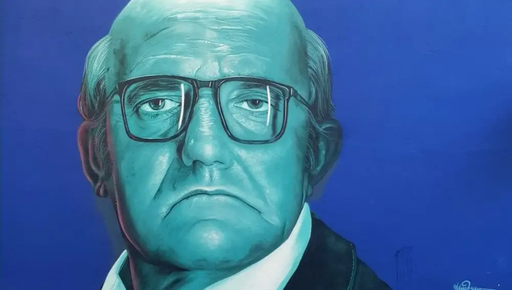 Mural en homenaje a Antonio Durán Morris, en Vigo