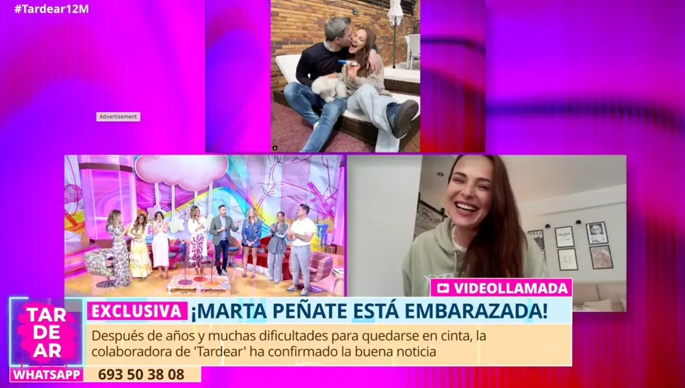 Captura de Marta Peñate en 'TardeAR'