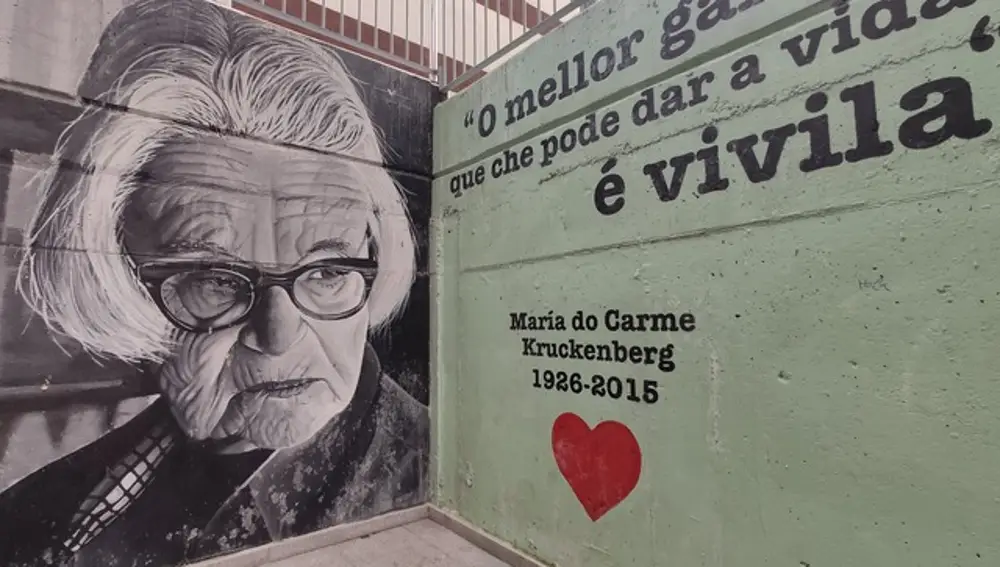 Mural que forma parte del festival Vigo, Cidade de Cor