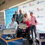 Los campeones paralímpicos Marta Fernández y Miguel Luque recogen sus galardones