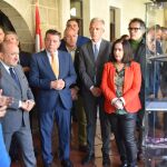 El consejero de la Presidencia, Luis Miguel González Gago, participa en la inauguración de la exposición 'El Descanso. 40 años del primer atentado yihadista masivo en España'