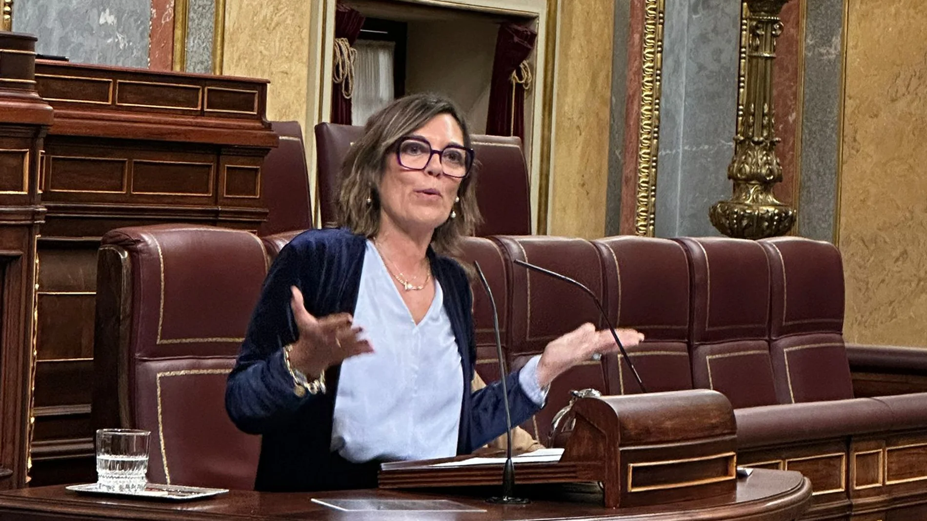 Milagros Marcos durante su intervención