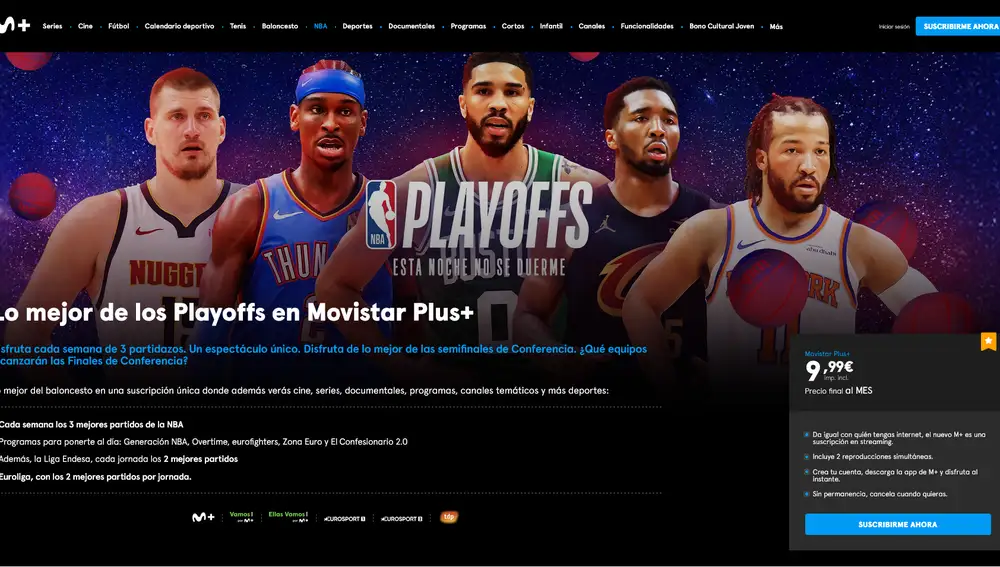 Se desconoce si Movistar Plus+ seguirá emitiendo la NBA
