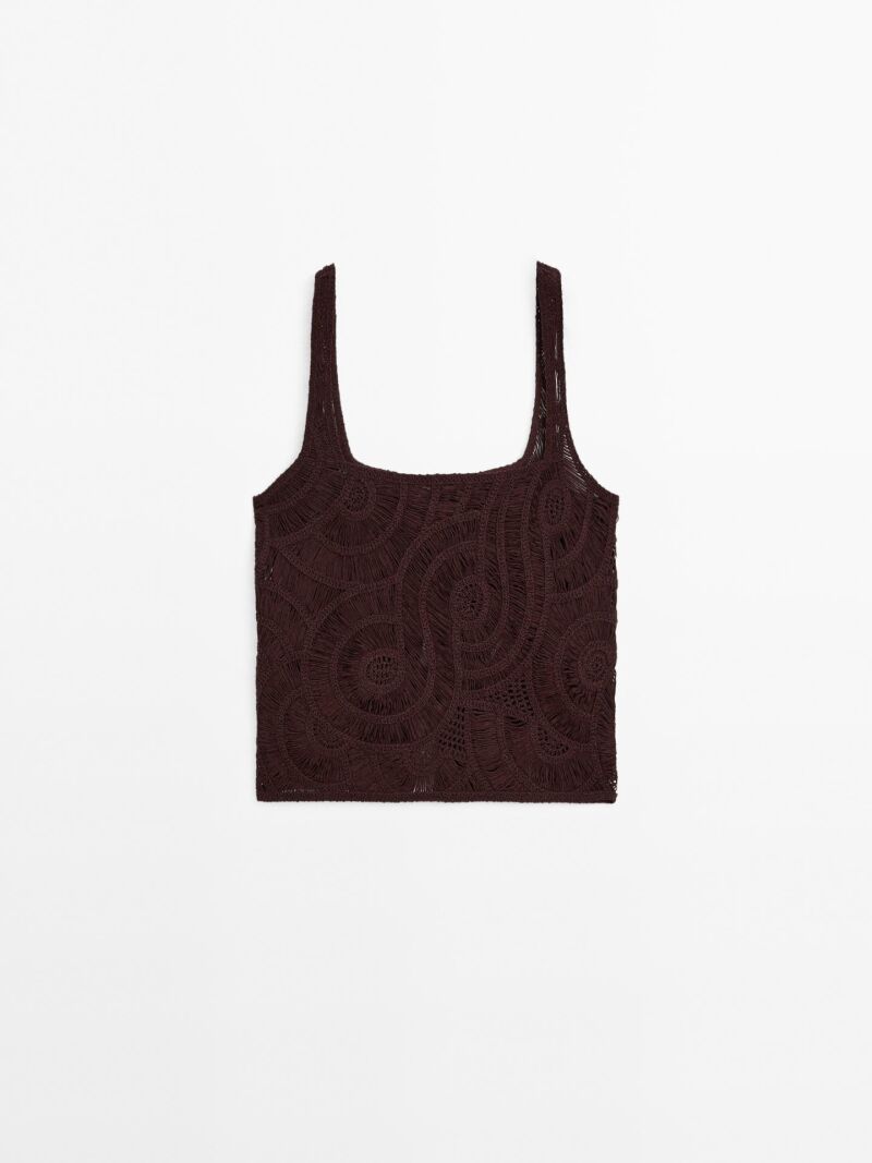 Top punto crochet.