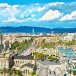 Imagen de archivo sobre la ciudad de Barcelona