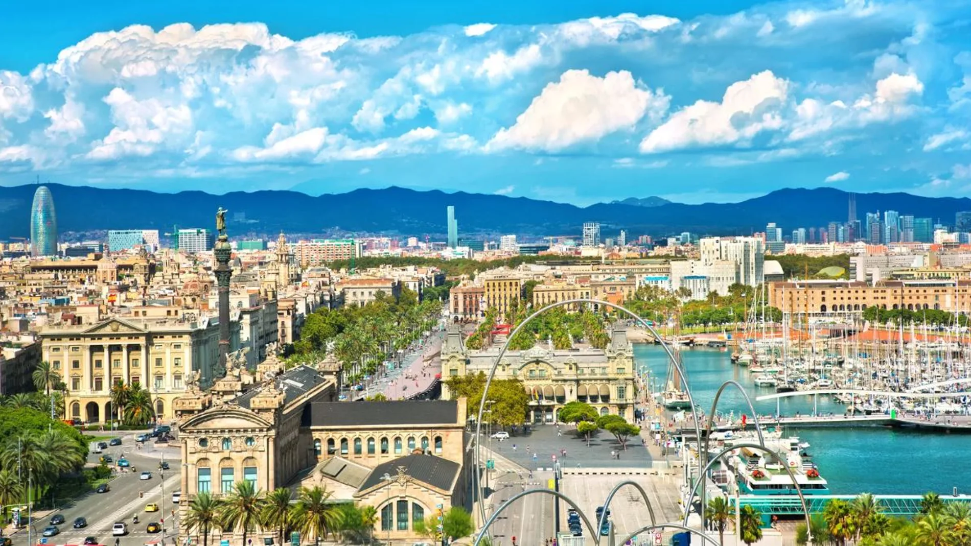 Imagen de archivo sobre la ciudad de Barcelona