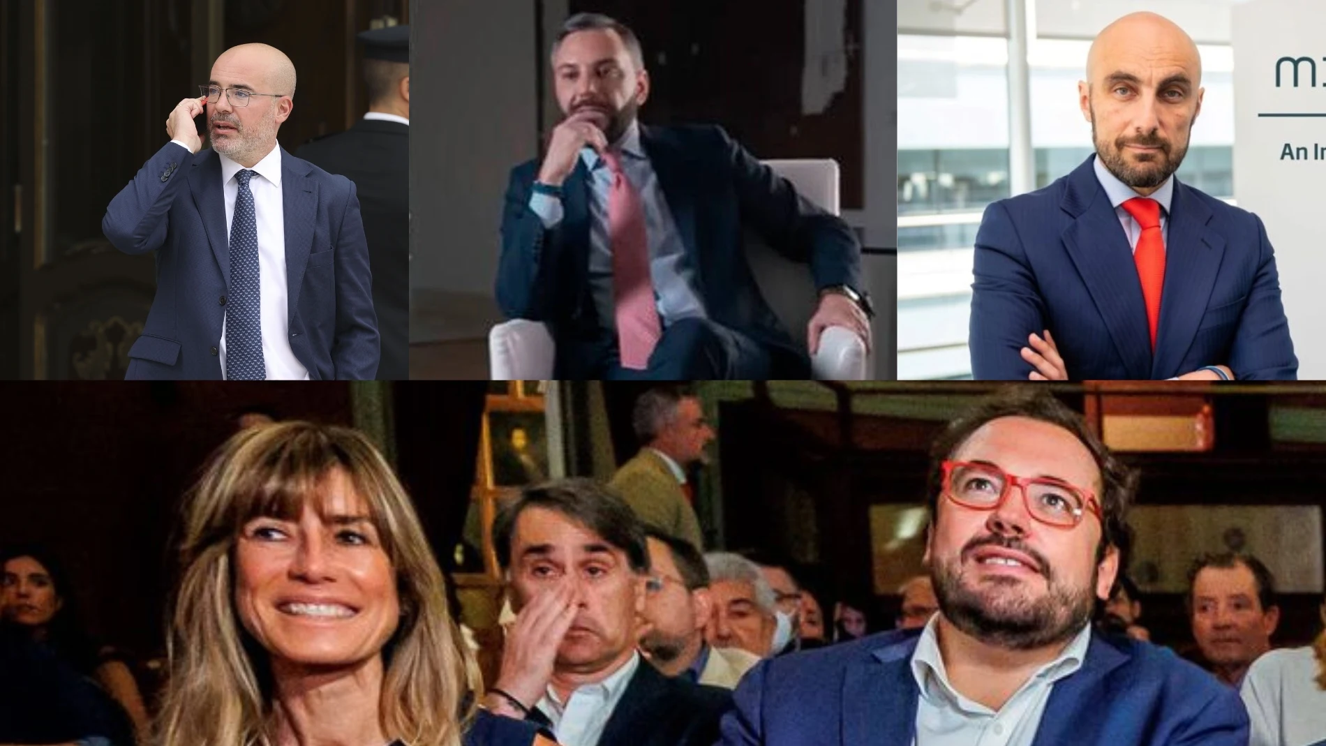 Francisco Martín, Raúl Díaz Solís, Luis Abril; Begoña Gómez, y Miguel Escassi
