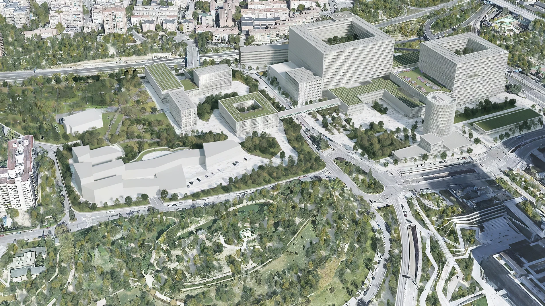 Panorámica de lo que será la futura Ciudad de la Salud