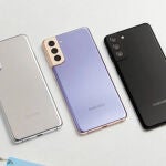 El Samsung Galaxy S21+ en sus tres colores disponibles