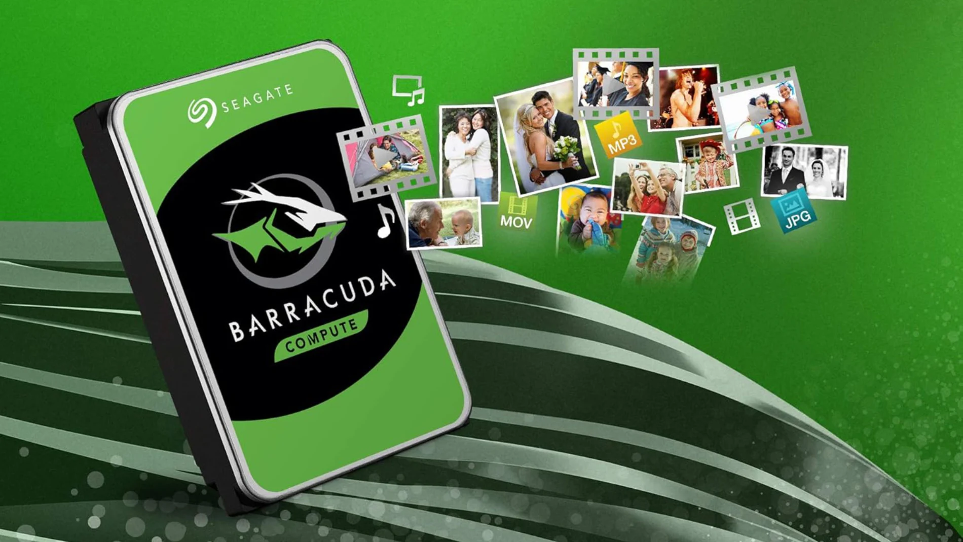 El disco duro Seagate BarraCuda es perfecto para almacenar fotos y vídeos
