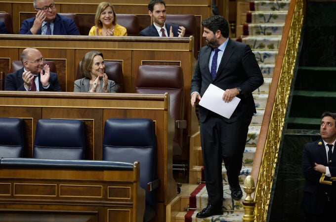 El presidente de Murcia, Fernando López Miras, defiende ante el Pleno del Congreso la toma en consideración de la proposición de ley para blindar el trasvase Tajo-Segura
