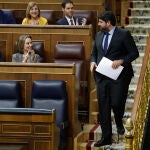 El presidente de Murcia, Fernando López Miras, defiende ante el Pleno del Congreso la toma en consideración de la proposición de ley para blindar el trasvase Tajo-Segura